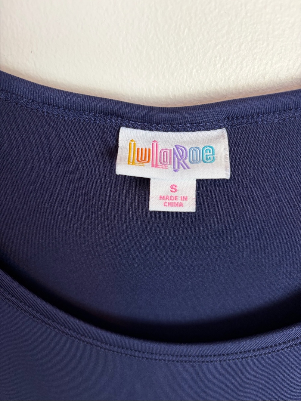 LuLaRoe Navy Short-Sleeve Maxi Dress - Picture 2 of 7